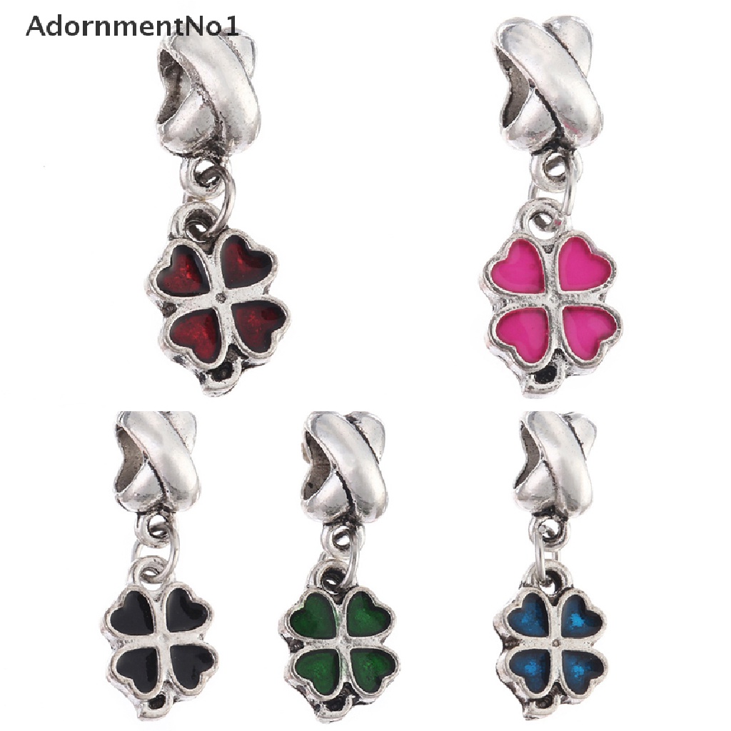 (AdornmentNo1) 1pc Liontin Kalung / Gelang Desain Clover Gaya Eropa Menarik Untuk Wanita