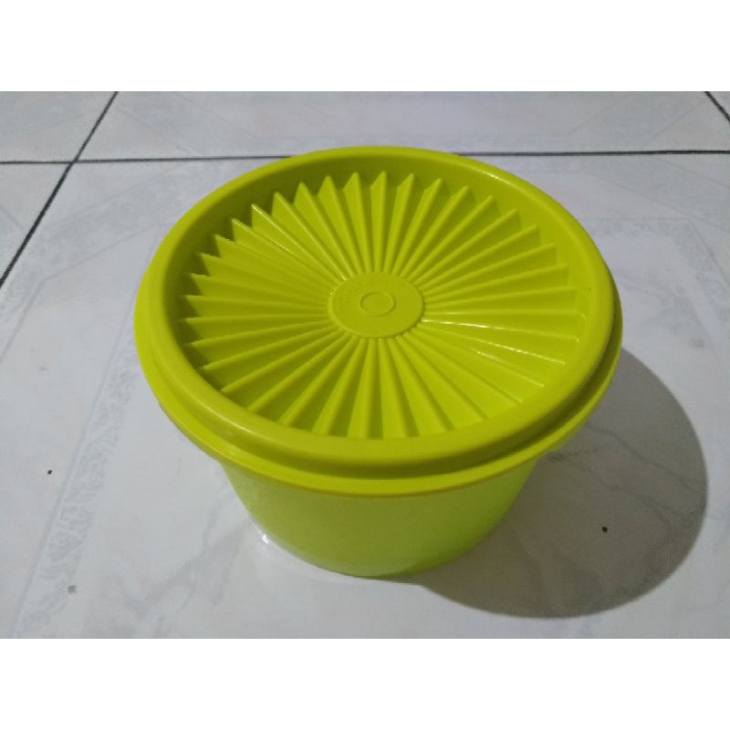 Mini Deco Canister Tupperware Original 600 ml ( 1 pcs ) /Green Deco Canister