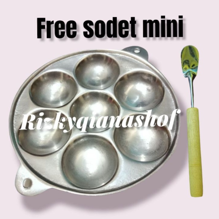 7 Lobang Free sodet mini citakan baklor 7/kue lumpur lobang 7