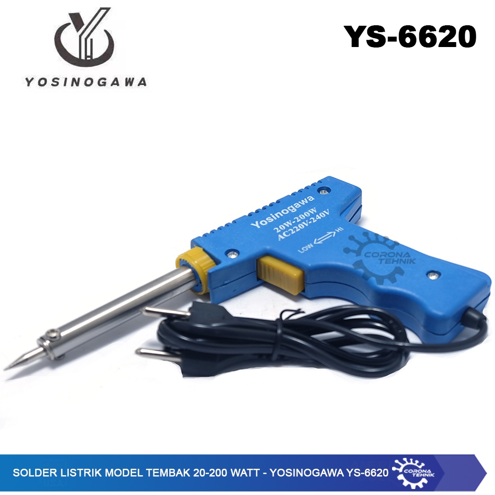 Yosinogawa YS-6620 - Solder Listrik Model Tembak 20-200 Watt