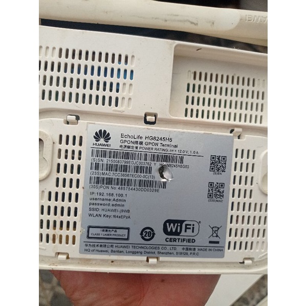 modem huawei bekas petir