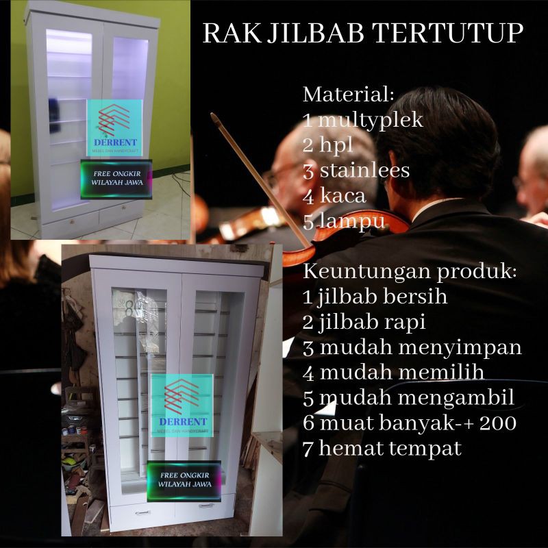 Rak jilbab tertutup