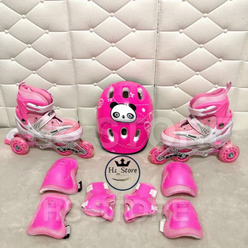 READY SEMUA WARNA &amp; UKURAN ! FULLSET SEPATU RODA INLINE SKATE, HELM ,DEKKER UNTUK ANAK TERMURAH !!!