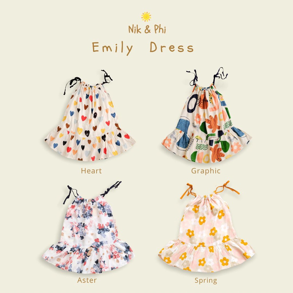 Babygiggles - Emily Dress / Baju anak perempuan Nik &amp; Phi