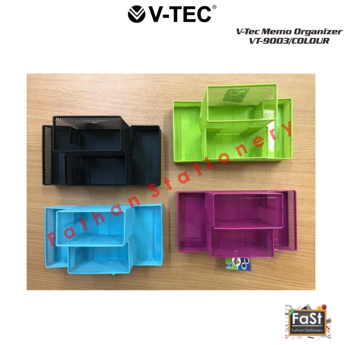 

Berkualitas Memo Organizer / Desk Set / Desk Pen (V-Tec 9003) Hitam Gilaa!!!