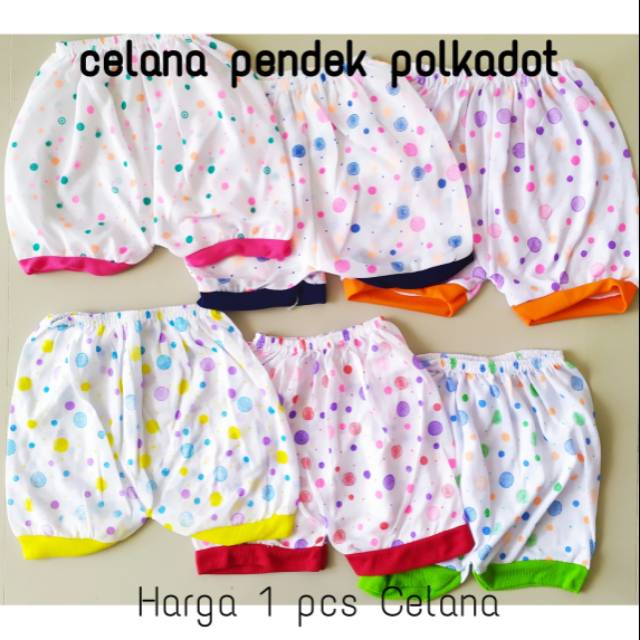 Celana bayi pendek POLKADOT perlengkapan bayi lahir