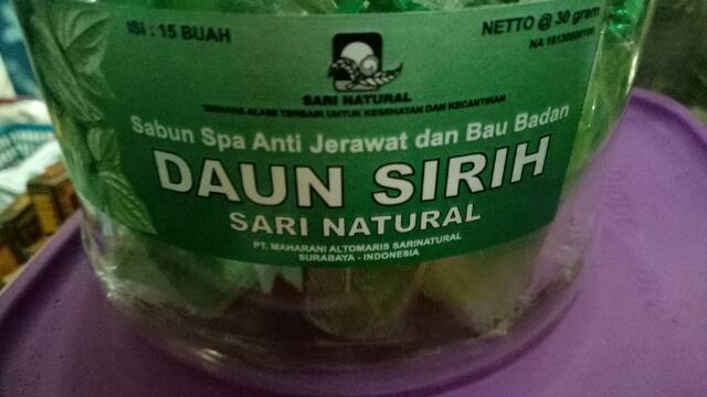 sabun daun sirih sari natural