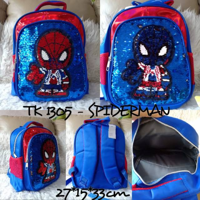 Tas ransel sequin karakter