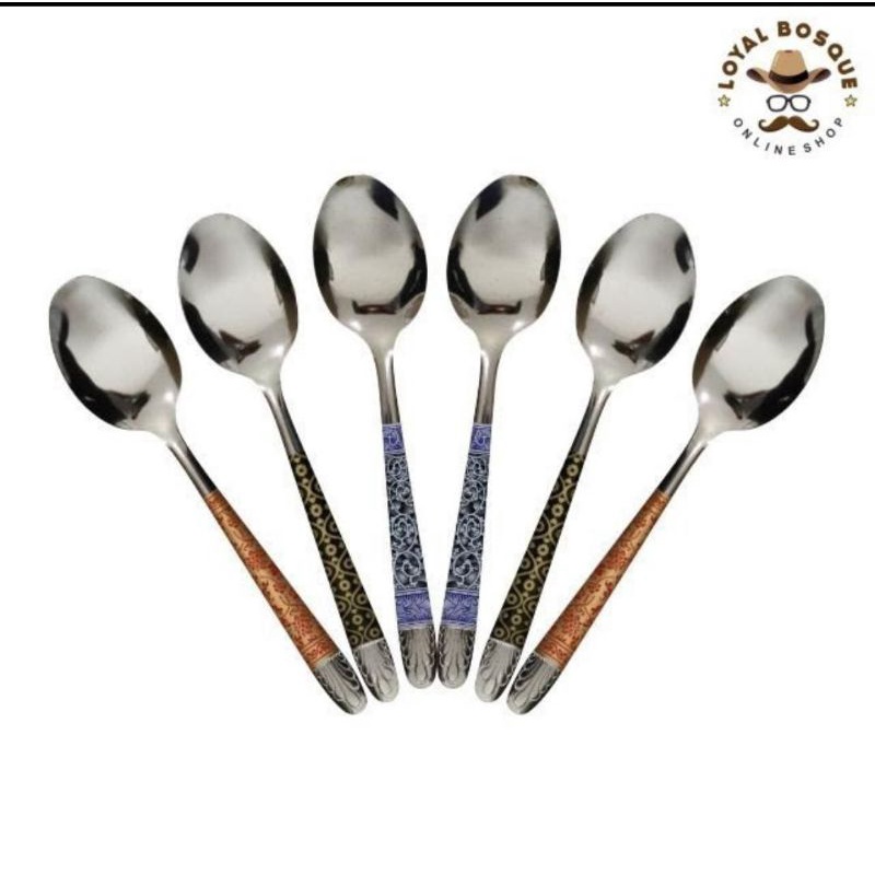 sendok makan batik 1lusin
