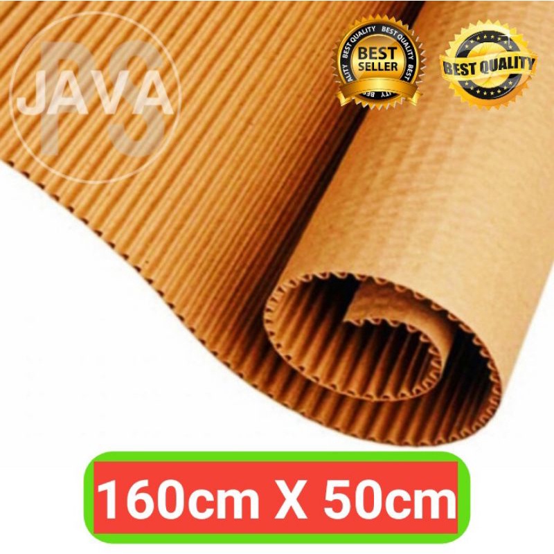 

Kardus Polos Karton Lembaran Murah Single Face Roll 160cm X 50cm
