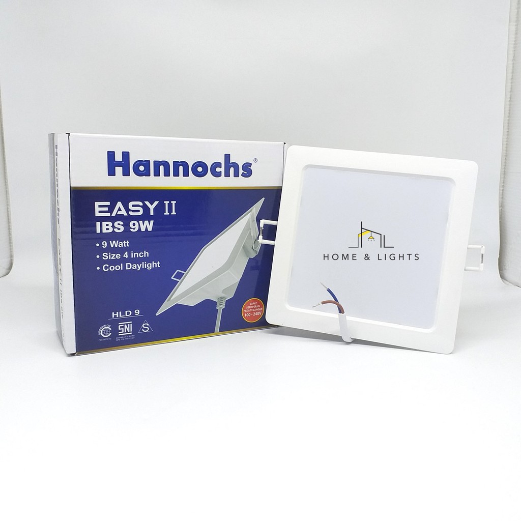 Lampu Downlight LED Hannochs Easy II Segi 9W