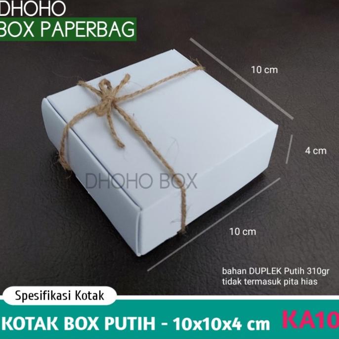 

[COD] kotak kado murah putih 10x10 ka10 | kardus box dus souvenir aksesoris [COD]