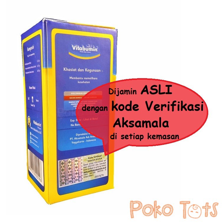 PAKET HEMAT 5 Botol Vitabumin Madu 130ml Nutrisi Tumbuh Kembang dan Penambah Nafsu Makan Anak