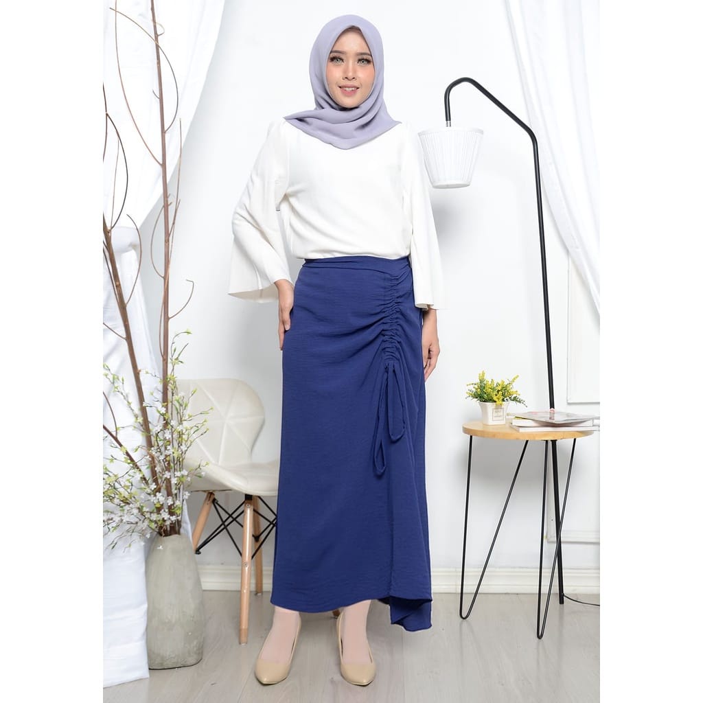 ROK SERUT CRINKLE/SKIRT CRINKLE/ROK TALI SERUT BAHAN CRINKLE PREMIUM