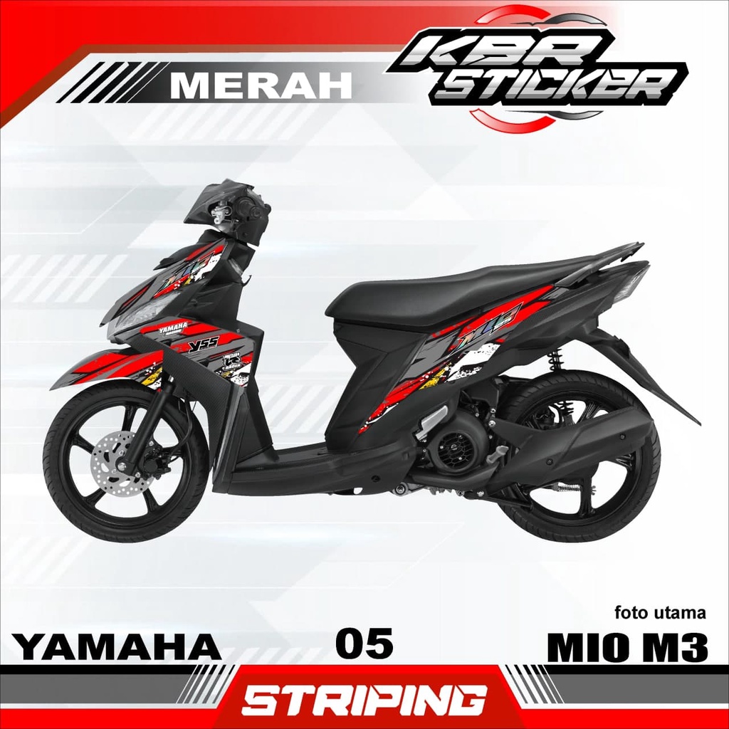 (cod) Striping Variasi Mio Z / Mio M3 -Mio 125 Stiker Sticker Skotlet Motor 05