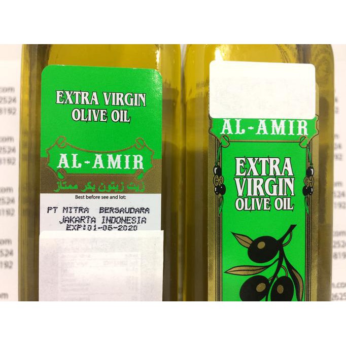Minyak Zaitun 100% Extra virgin olive oil murni Al-Amir 250ml - BUBBLE
