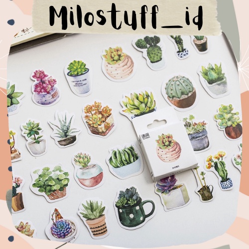 

[MILOSTUFF_ID] 50 Pcs Sticker Deco Motif Plant Untuk Jurnal DIY Scrapbook--MS0252
