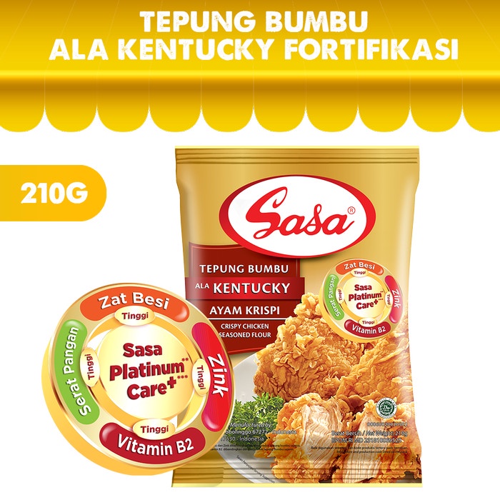 

MURAH SASA Tepung Bumbu Ala Kentucky Fortifikasi 210gr