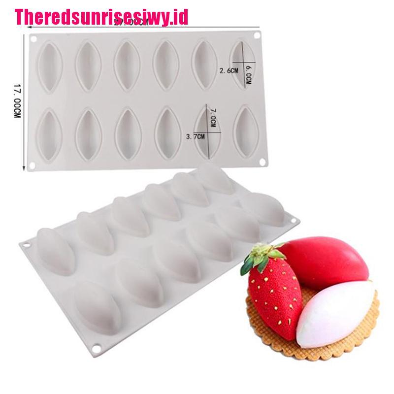 Alat Cetakan Kue Mousse 12 Rongga Bahan Silikon