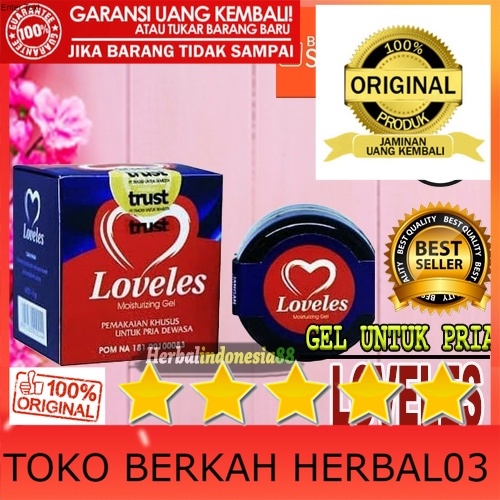 100% ASLI (STOK TERBATAS) Loveless Mousturizing Gel - Loveless Herbal Alami Original Pembesar Perman