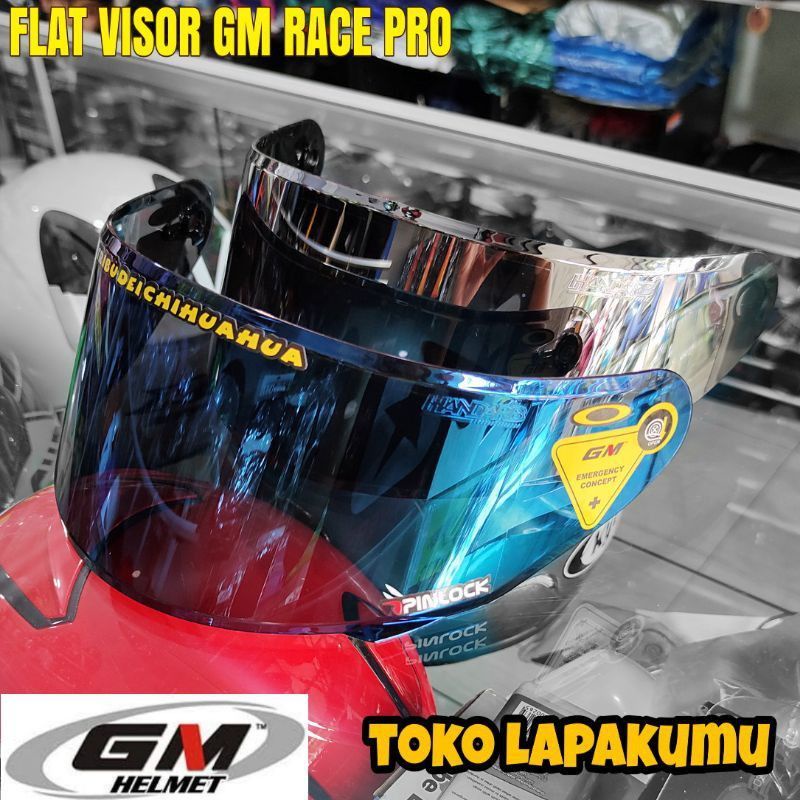 flat visor gm race pro + stiker VISOR