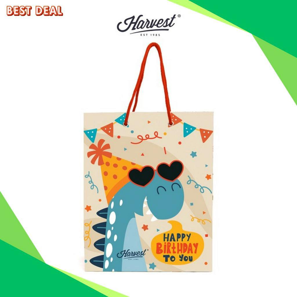 

ORDER SAJA GAN Paper Bag Ulang Tahun Birthday Harvest Funland M Dino