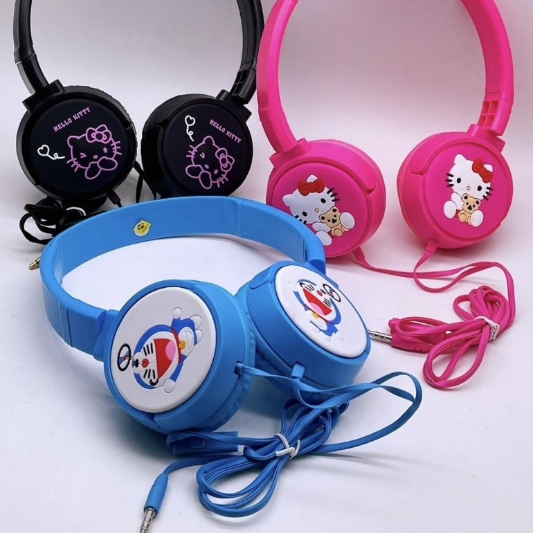 HEADSET BANDO + MIC HEADSET KARAKTER MANTAP MURAH MERIAH