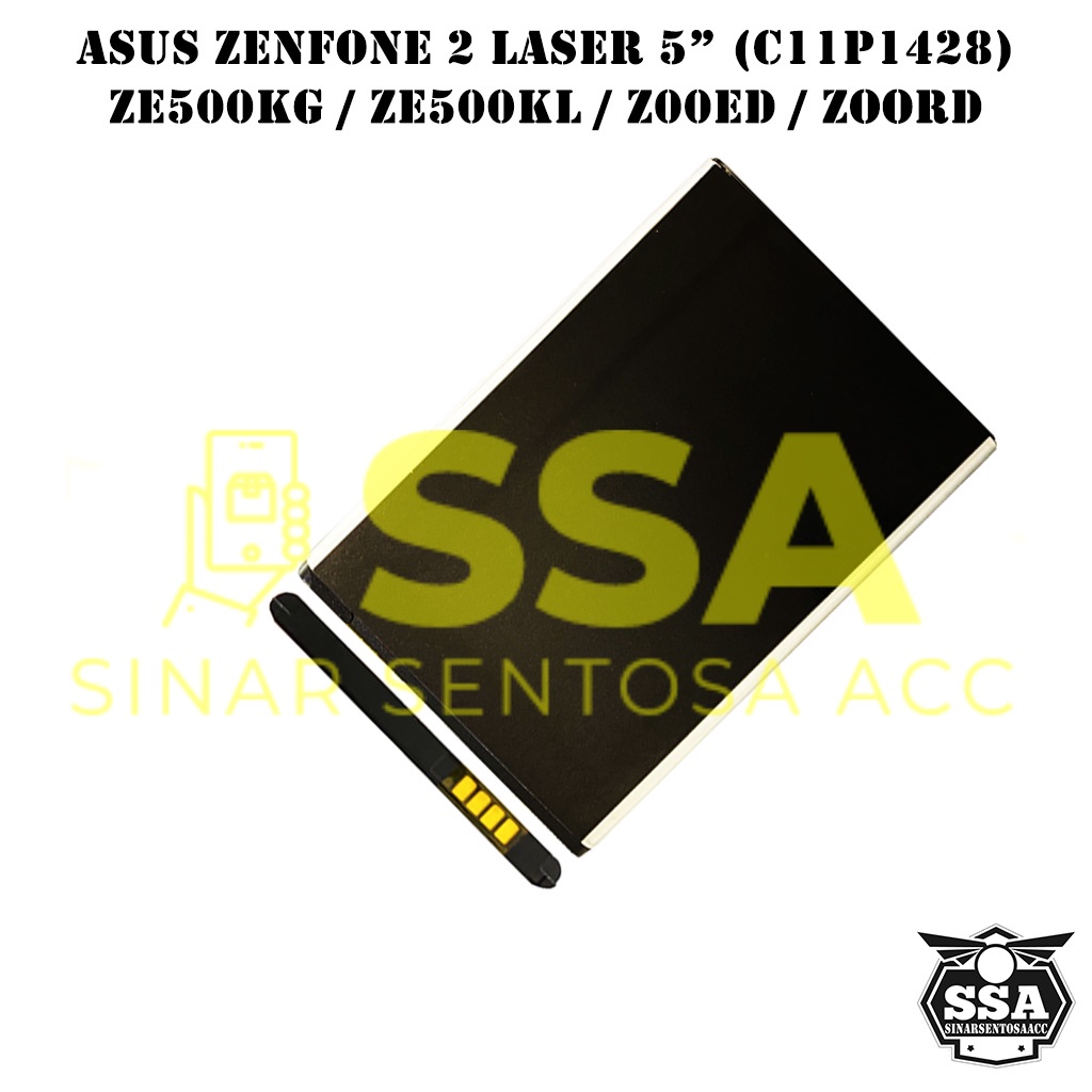 Baterai Original Asus Zenfone 2 Laser 5&quot; C11P1428 ZE500KG ZE500KL Z00ED Z00RD OEM Batre Batrai Batrei Battery Ori HP Batu Batere Garansi Murah Awet Garansi