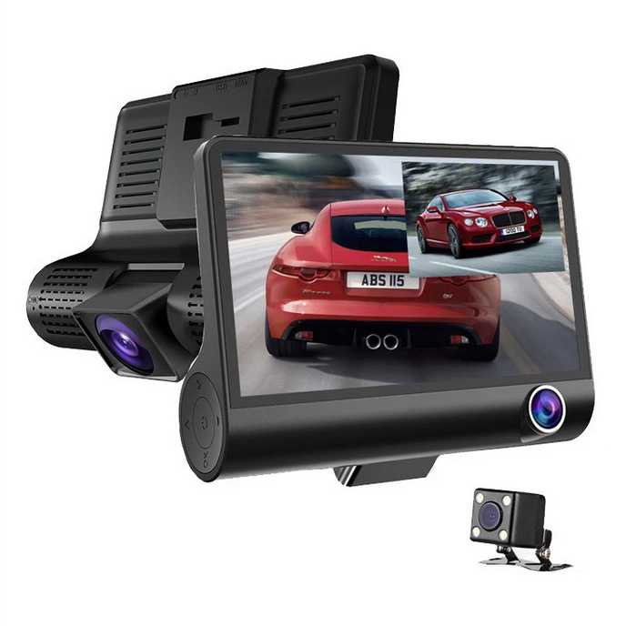 Baco Car DVR Kamera Mobil 1080P 4 Inch Screen Rear View Camera - T319 ( Al-Yusi )