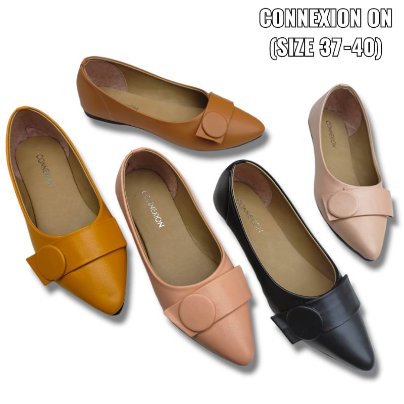 SEPATU WANITA / FLAT SHOES CONNEXION BRANDED MATAHARI MURAH FLTSHSCNNX82