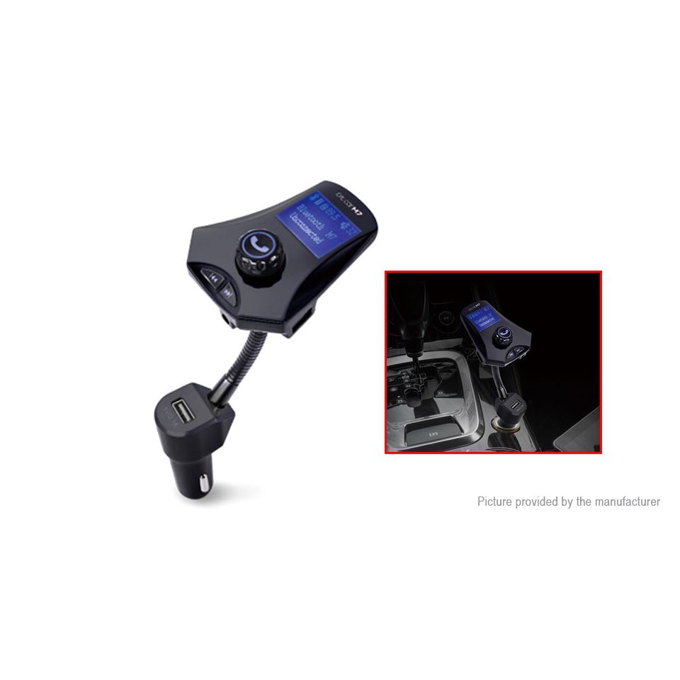 M7 Bluetooth Hands Free Car Kit Car MP3 Player FM Transmitter Dual USB Car-Charger Large Screen