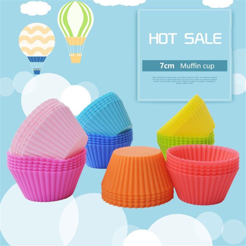 Suyo Muffin Cupcake Mold Liner Candy Colors Bakeware Maker Cetakan Kue Bulat