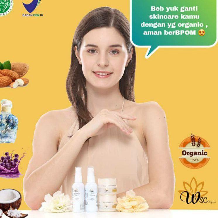 ホ WSC ORGANIC SKINCARE ORIGINAL BPOM /PAKET WSC ORGANIC/ CREAM WSC ORGANIK / CREAM GLOWING / CREAM J
