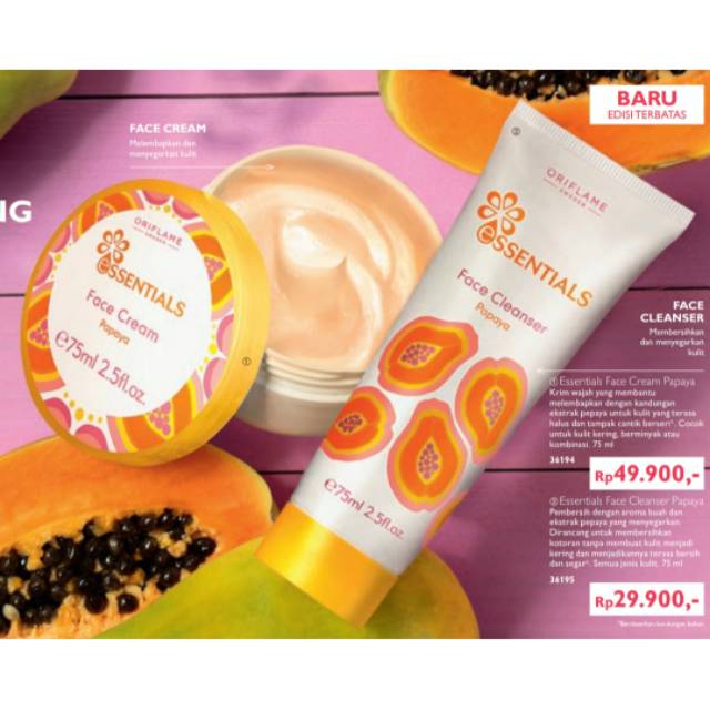 Essentials Face Cream Papaya ORI