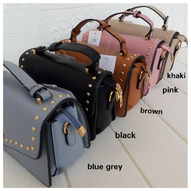 (398) Tas IMPORT FASH STUDED Wanita