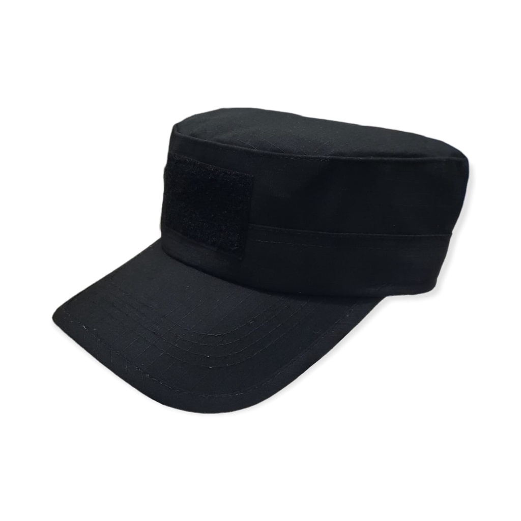 Topi Pria / Wanita Komando / Topi Tactical Velcro Hitam All Size