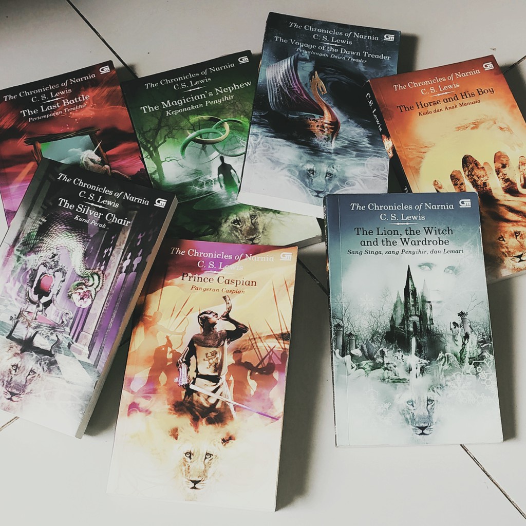 [INDONESIA] BUKU NOVEL THE CHRONICLES OF NARNIA 7 SERI - CS LEWIS [ORIGINAL]