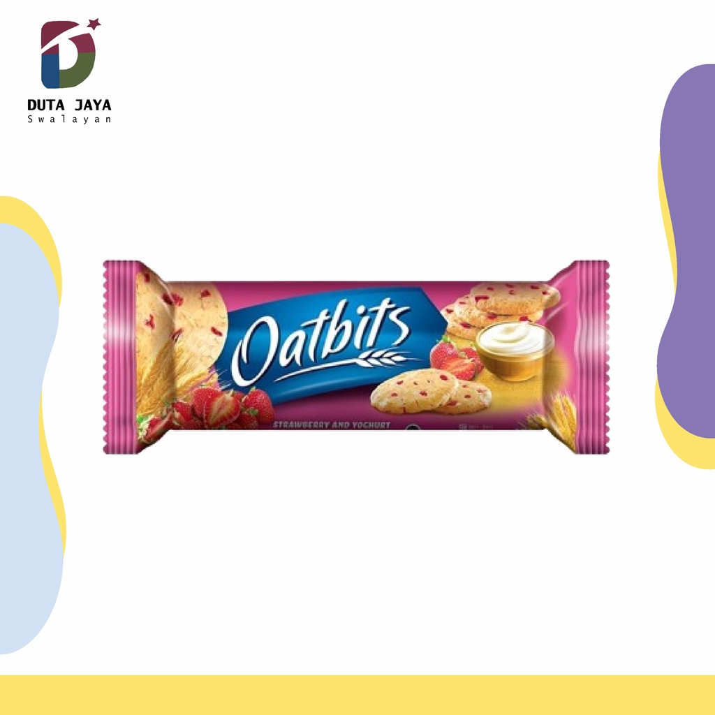 Oatbits Biskuit Gandum Rasa Vitafruit, Raisin Kismis, Strawberry Yoghurt, dan Choco Banana 110 Gram