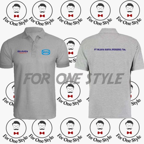 POLO SHIRT BUMN PT WIJAYA KARYA PERSERO - kaos poloshirt baju WIKA - POLO WIKA - CUSTOM POLO