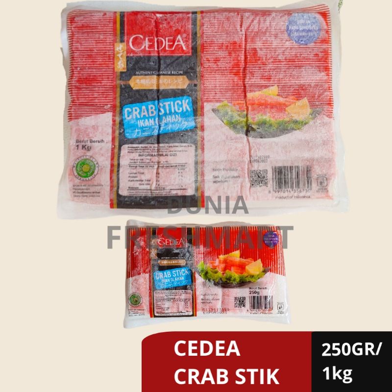 

Cedea Crab Stick 250gram/1kg crab stik olahan