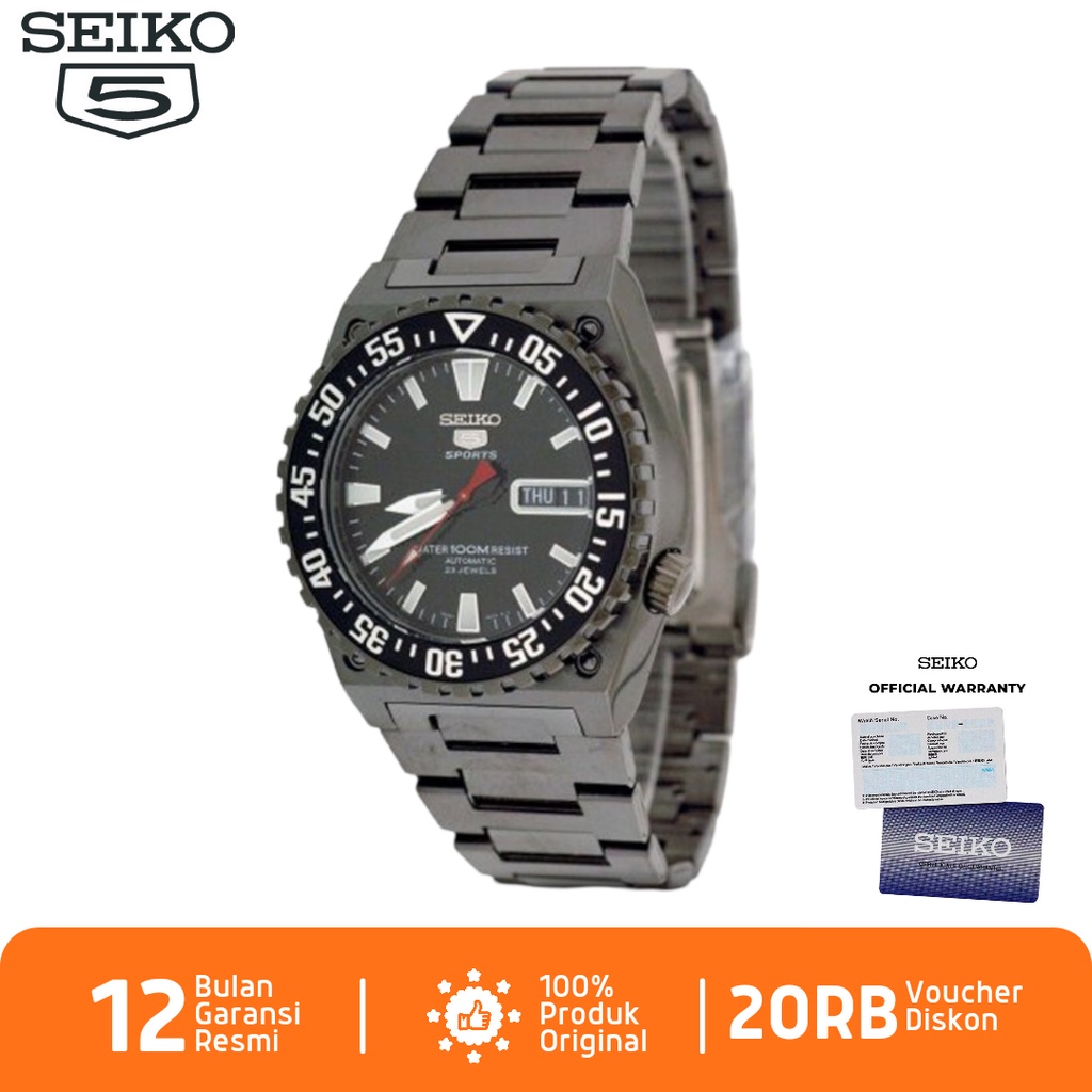 Seiko 5 SNZD73 Jam Tangan Pria Seiko 5 Automatic SNZD73K1 Stainless Steel Strap