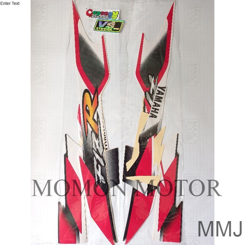 Striping sticker Yamaha F1ZR 2002 Merah