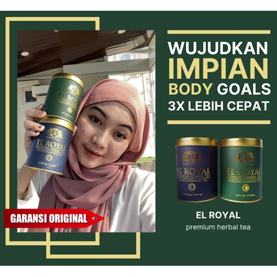

El Royal Tea Premium Herbal Teh pelangsing Teh El Royal Untuk Pria dan Wanita