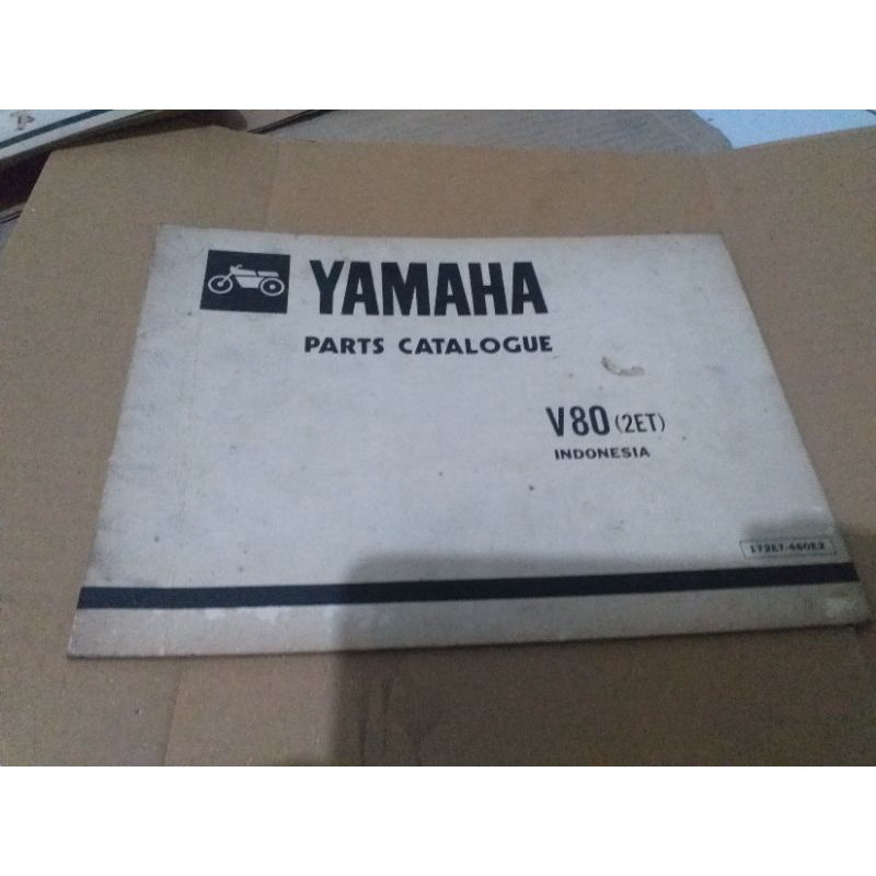 PART CATALOGUE YAMAHA V80 (2ET) JAPAN