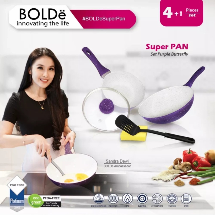 SUPER PAN BOLDe Purple Set - Panci Cookware SUPERPAN BOLDe PurpleSet