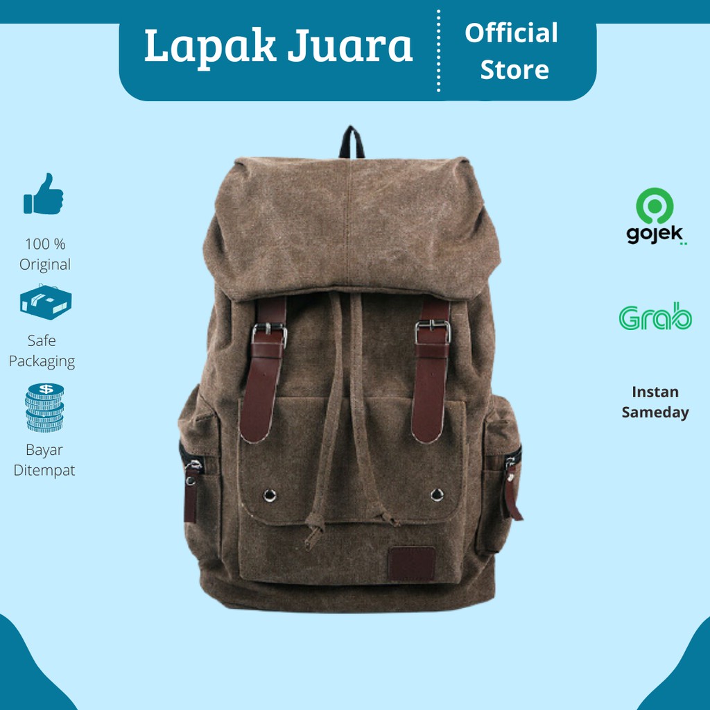 Tas Kamera Ransel Kamera Tas Camera Tas Ransel Backpack Kamera DSLR Batik Canvas Original Murah
