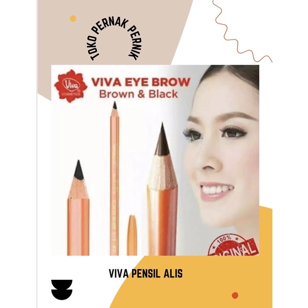 Pensil Alis viva black brown