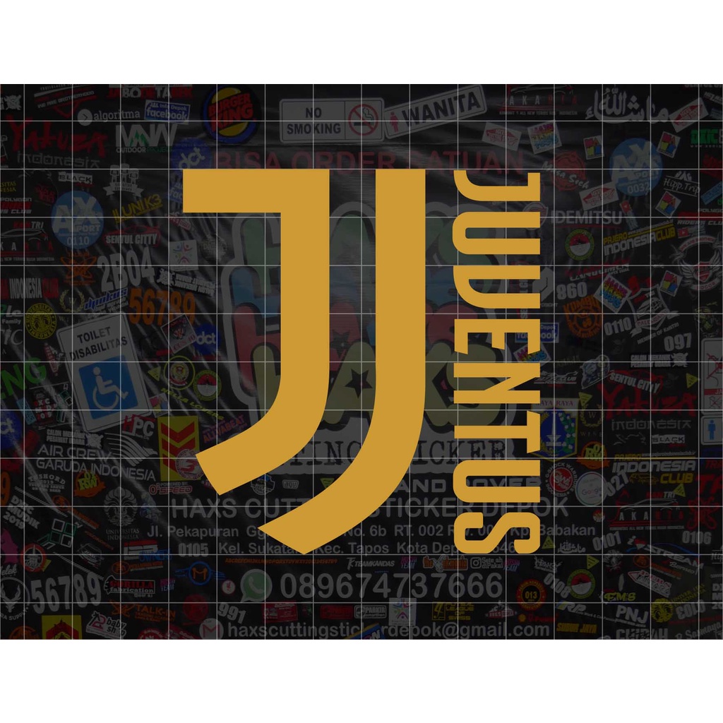 Cutting Sticker Logo Juventus Baru Ukuran 8 Cm Untuk Mobil &amp; Motor