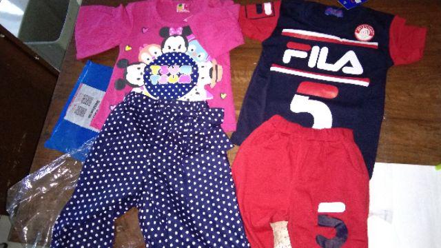 Little Pineapple Setelan Anak Free Botol Minum 127 A B C