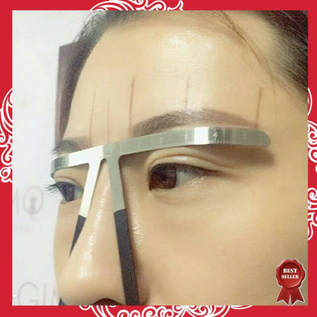 Penggaris Alis Mata Sulam Eyebrow Ruler Rias Wajah